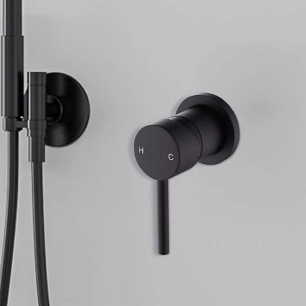 Single Round Shower Bath Mixer Tap Bathroom WATERMARK Approved - Image 2