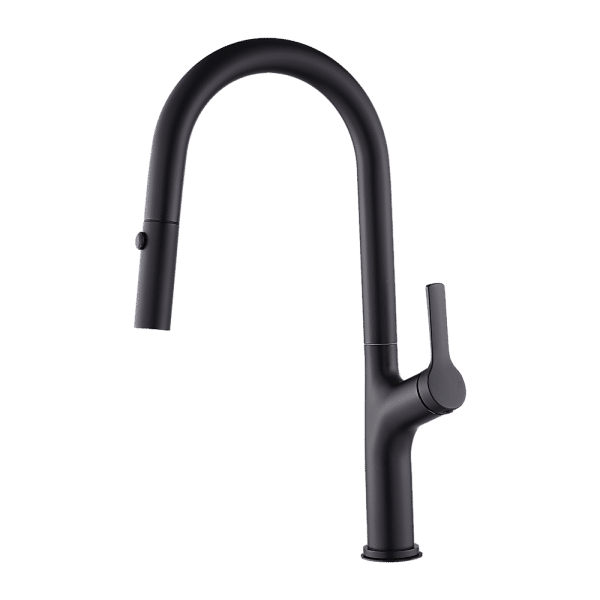 Kitchen Laundry Bathroom Basin Sink Pull Out Mixer Tap Faucet in Black