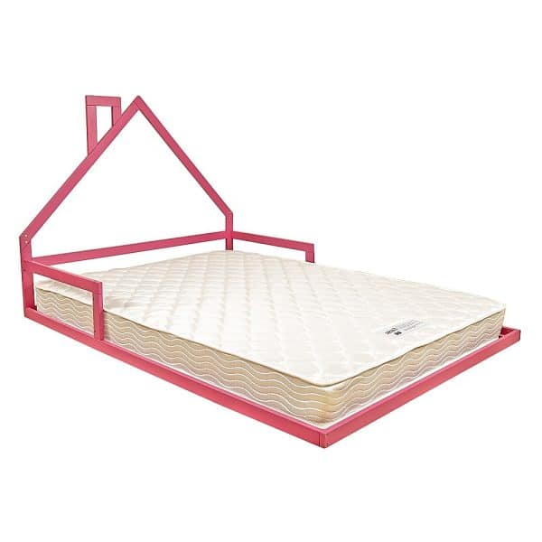 Pine Wood Floor Bed House Frame for Kids and Toddlers - Image 2