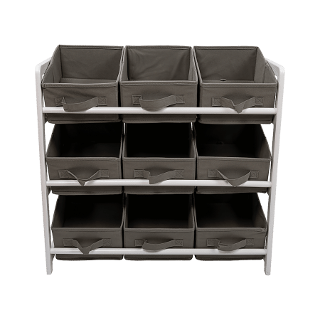 Kids Toy Box Storage Unit Drawers Childrens Bedroom Shelf Baby Nursery Furniture Grey