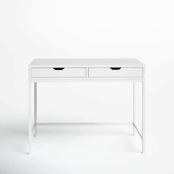 White Computer Desk PC Laptop Table Gaming Desk Home Office Study Furniture - Image 2