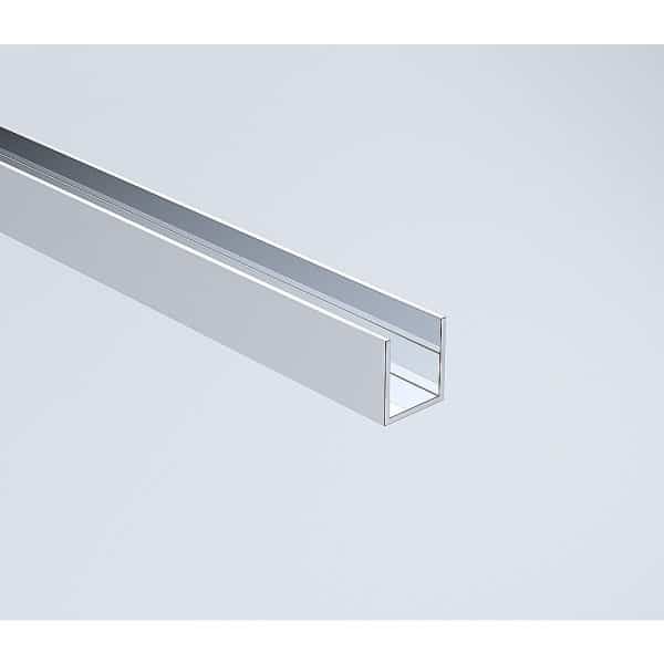 Glass Shower Screen 120cm Floor Channel in Chrome - Image 2