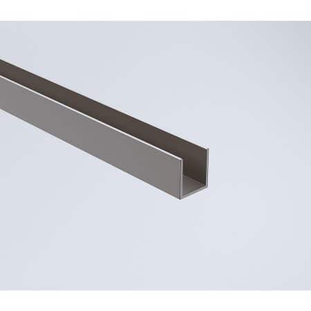 Glass Shower Screen 120cm Floor Channel in Gunmetal - Image 2