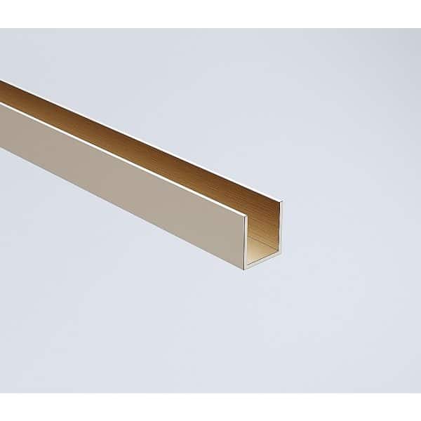 Glass Shower Screen 210cm Wall Channel in Nickel - Image 2