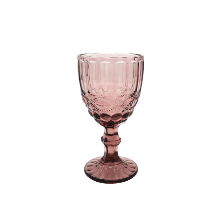 Faubourg Embossed Wine Glass - 310ml purple