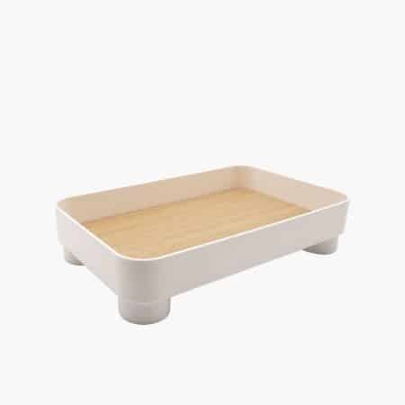 Parthenon White Square Tray - Image 2