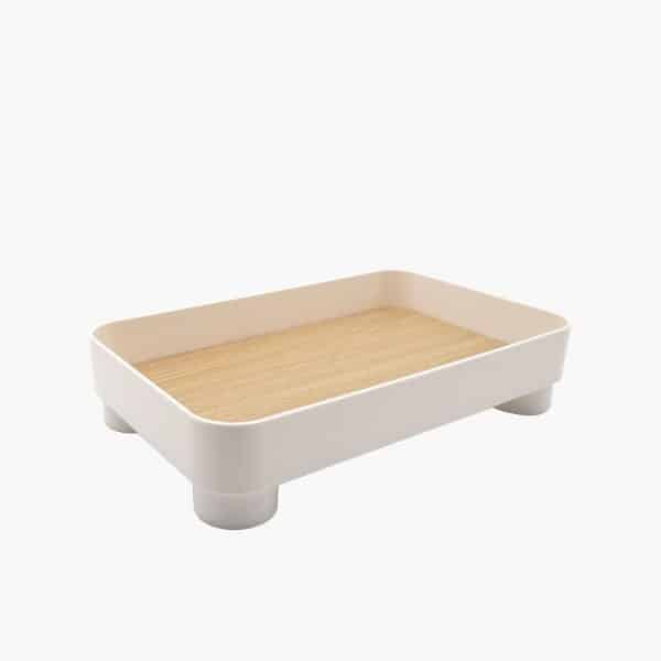 Parthenon White Square Tray - Image 2