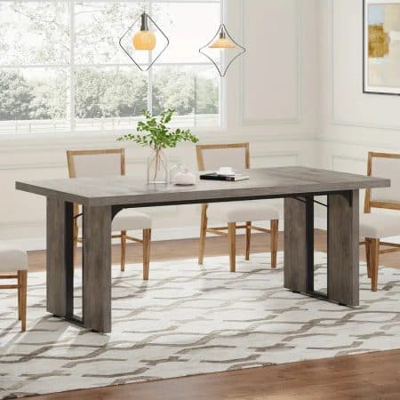 NNETMLT Rustic  Rectangular Dining Table - Image 2