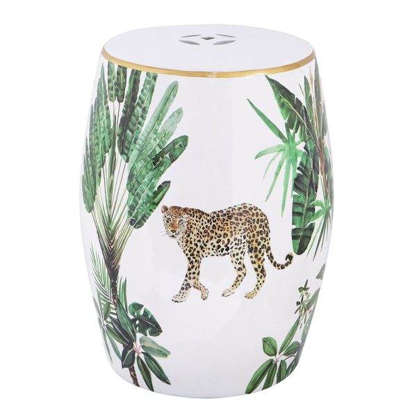 LEOPARD CERAMIC STOOL - Image 2