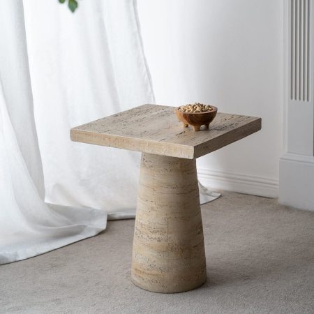 LOGAN CEMENT SQUARE SIDE TABLE