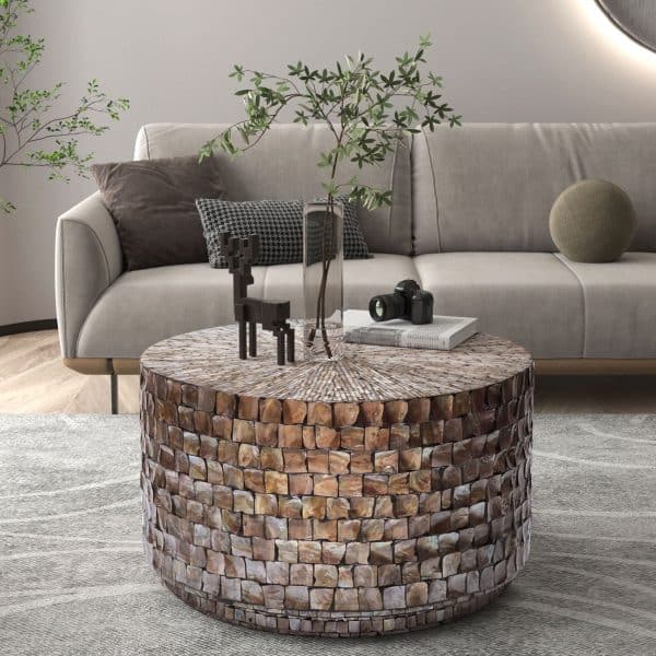 MARINER MOTHER OF PEARL HAND MADE COFFEE TABLE - Image 2