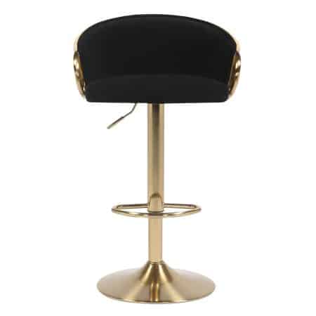 JENSEN GOLD GAS LIFT BAR STOOL - Image 2