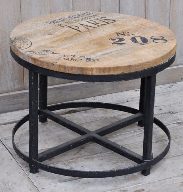 NO 208 HARDWOOD ROUND COFFEE TABLE - Image 2