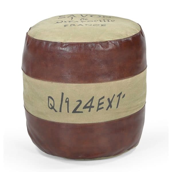 SAVON FRANCE ROUND HAND MADE OTTOMAN - Image 2