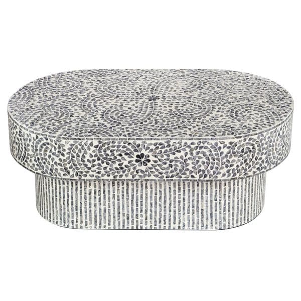 FLORAL MOTHER OF PEARL COFFEE TABLE