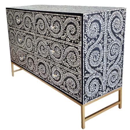 MOTHER OF PEARL ENCHANTING VINE CHEST OF DRAWERS
