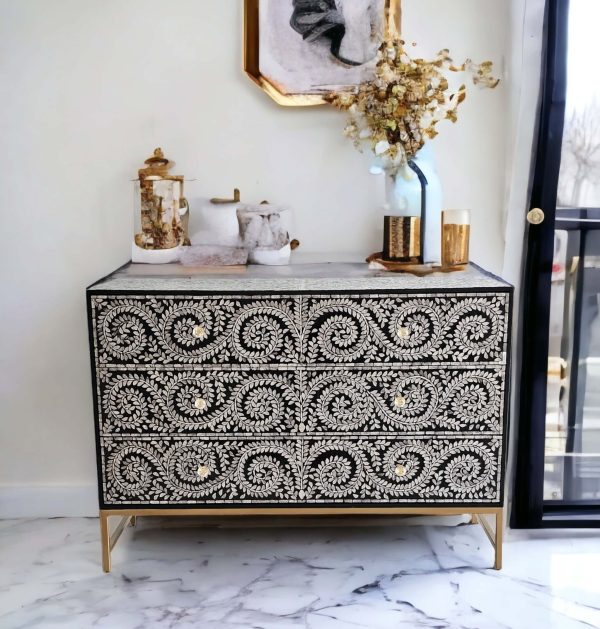 MOTHER OF PEARL ENCHANTING VINE CHEST OF DRAWERS - Image 2