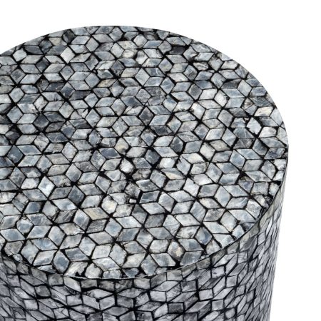 BLAKE CIRCULAR SHELL STOOL/SIDE TABLE - Image 2