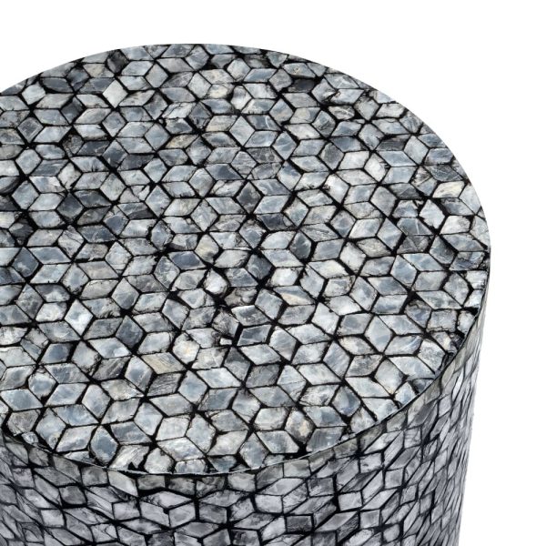 BLAKE CIRCULAR SHELL STOOL/SIDE TABLE - Image 2