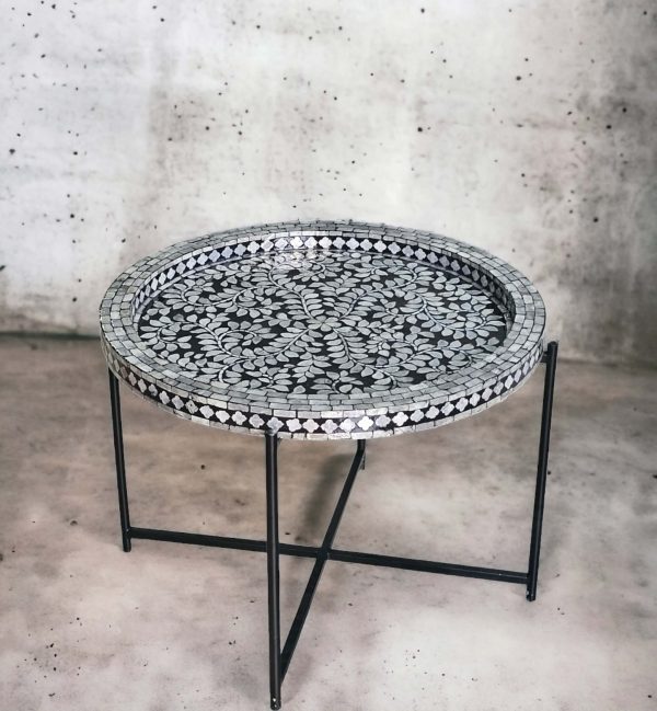 MOTHER OF PEARL NOIR OPULENCE COFFEE TABLE - Image 2