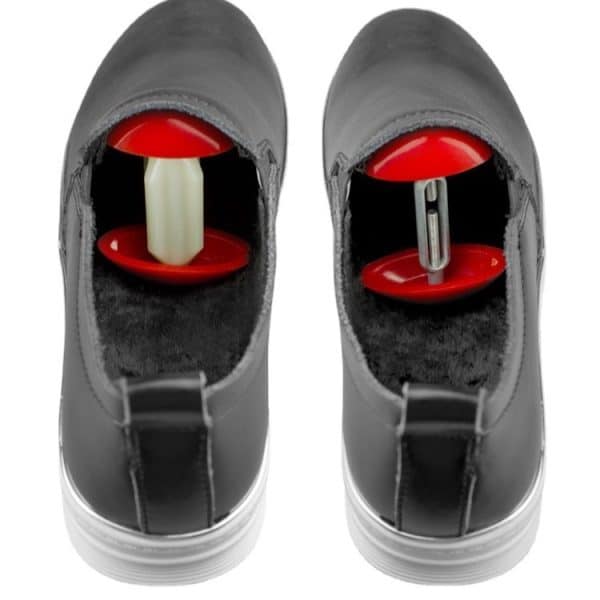 Adjustable Plastic Shoe Stretcher, Red and White, Universal Size - Image 2