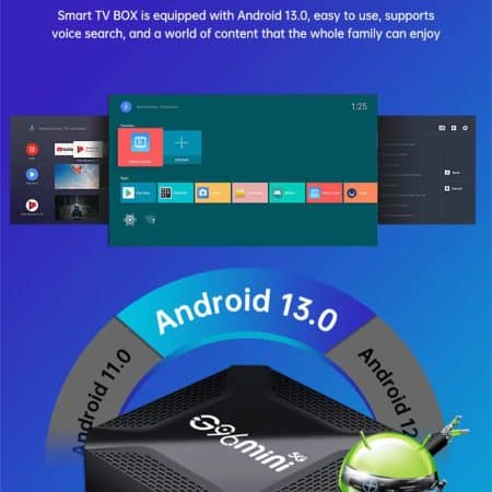 G96mini 5G Android TV Box - RK3228 Processor, 8K HD, Android 13.0, WiFi 5, Smart TV Box(2G+16G) - Image 2