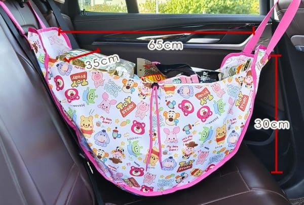 Nevy Blue Car Back Seat Organizer Hammock - Portable Storage Solution - Image 2