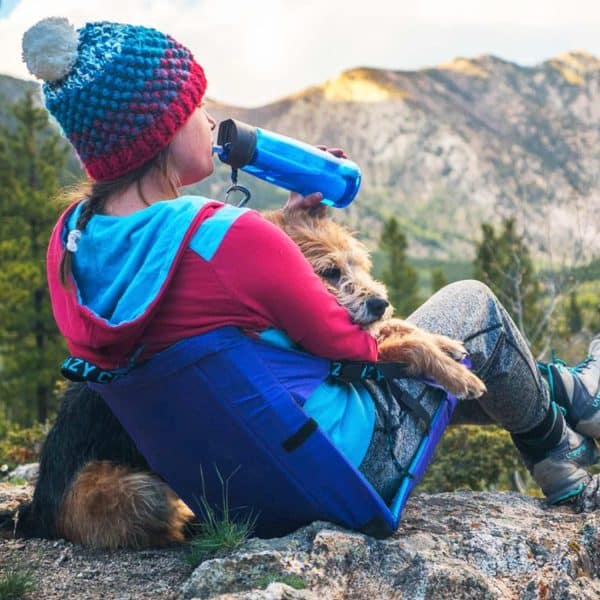Blue Portable Outdoor Camping Seat Pad with Backrest, Foldable & Waterproof Concert Cushion, 600D Oxford Fabric, Ideal for Hiking & Picnics - Image 2