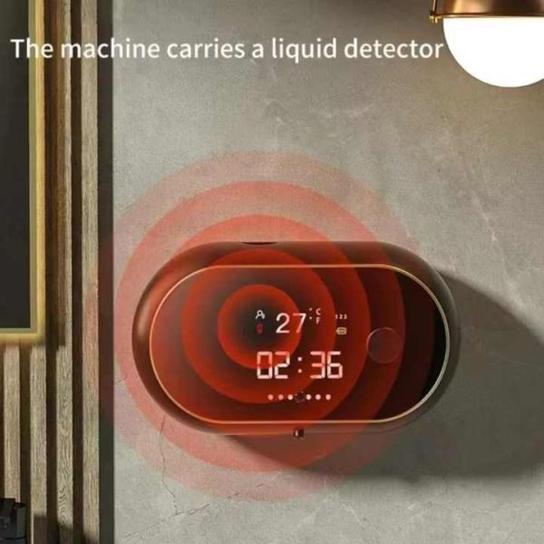 White Gel Model Wall-Mounted Automatic Liquid Soap Dispenser with LED Display - Image 2