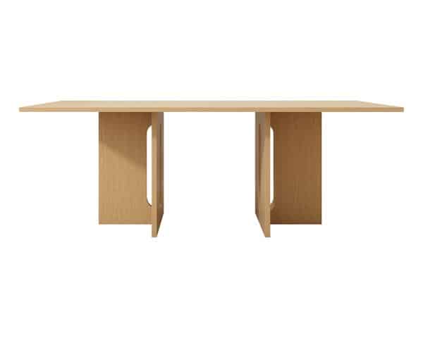 Walnut Melamine Dining Table 6 Seater - Image 2