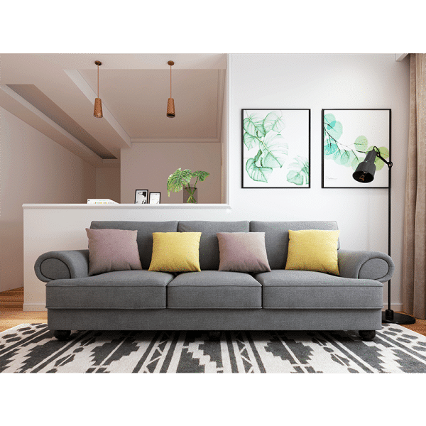 The Cloud Nine 3-Seater Sofa Slate Grey