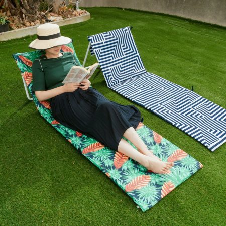 Lazy Dayz Fold Up Beach Lounger - Mossman - Image 2