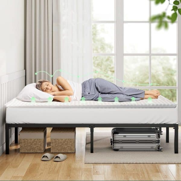 6cm Memory Foam Mattress Topper with Bamboo Cover - Double - Image 2