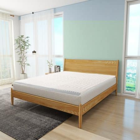 8cm Memory Foam Mattress Topper with Bamboo Cover - Double - Image 2