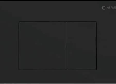 R&T Standard Cisterns Push Plates - Square Matte Black