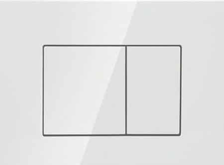R&T Standard Cisterns Push Plates - Square White