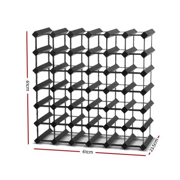 Artiss Wine Rack 42 Bottle Black - Image 2